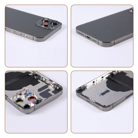 Chassis nu avec vitre arrière Noir Graphite iPhone 13 Pro Max- Outils Offerts