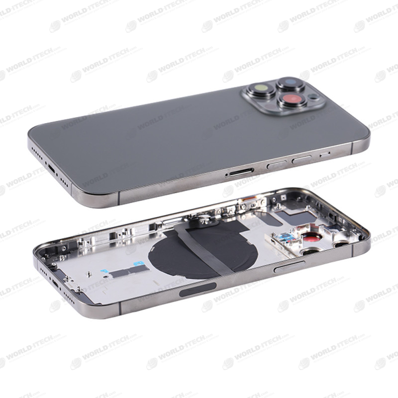 Chassis nu avec vitre arrière iPhone 13 Pro Max(Version US) noir graphite