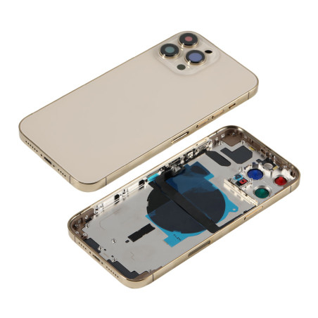 Chassis avec vitre arrière bleu alpin iPhone 13 pro Max - KIT OUTILS OFFERTS