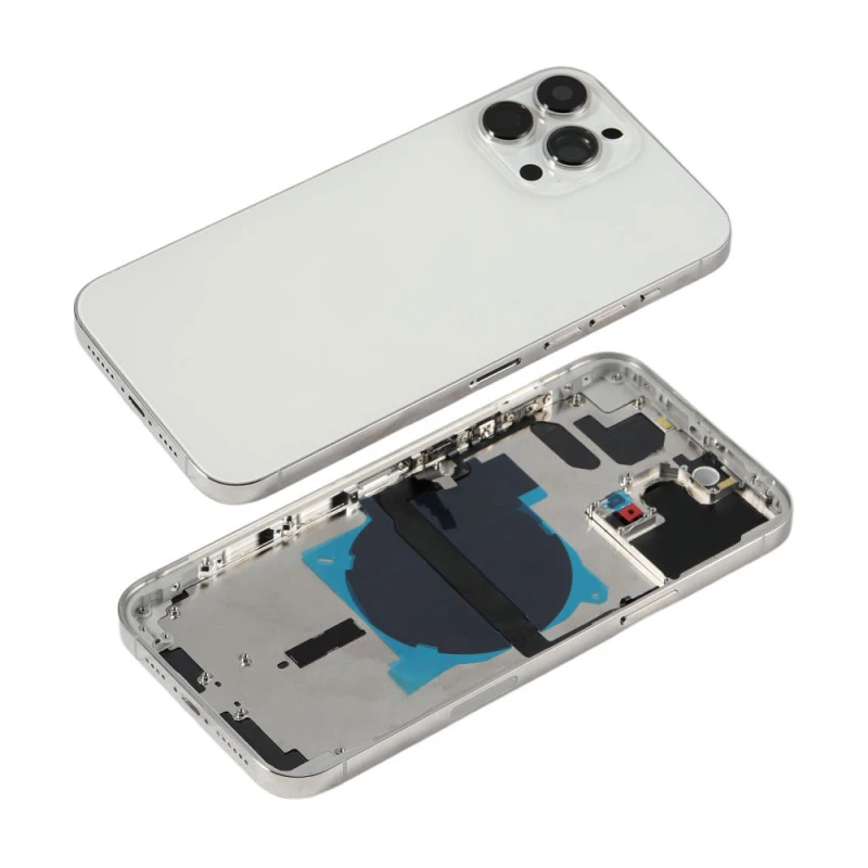 Chassis nu avec vitre arrière iPhone 13 Pro Max(Version US) argent blanc